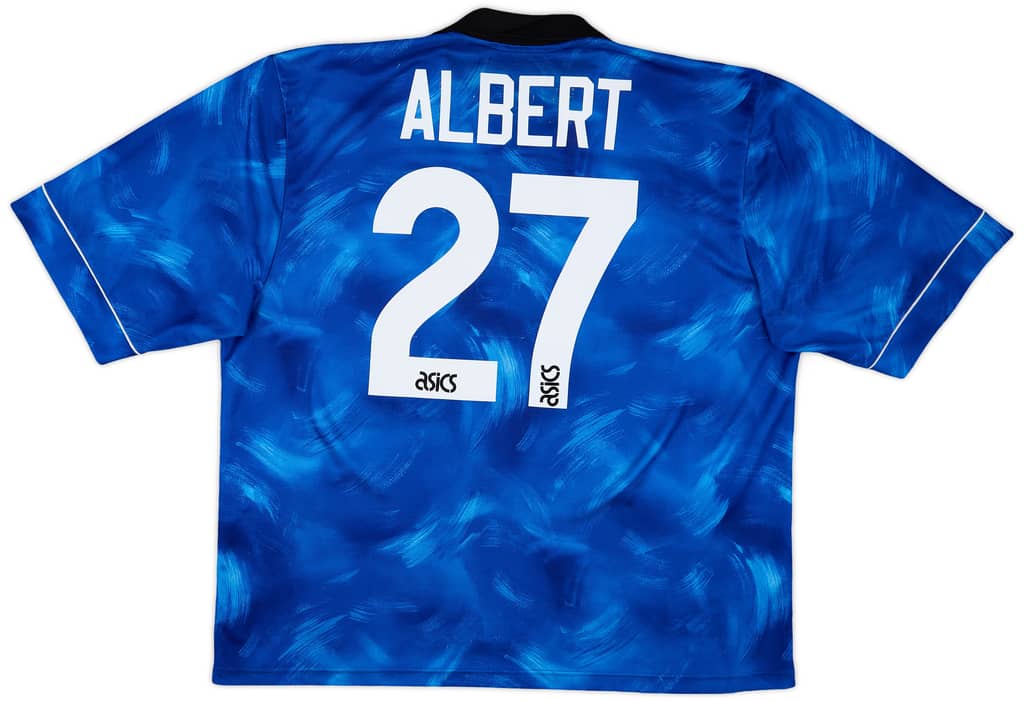 1993-95 Newcastle Away Shirt Albert #27 - 6/10 - (XXL)