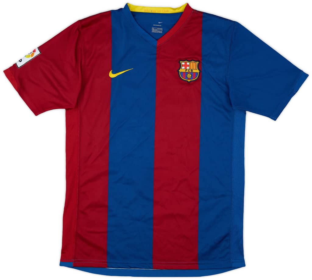 2006-07 Barcelona Home Shirt - 8/10 - (XL.Boys)