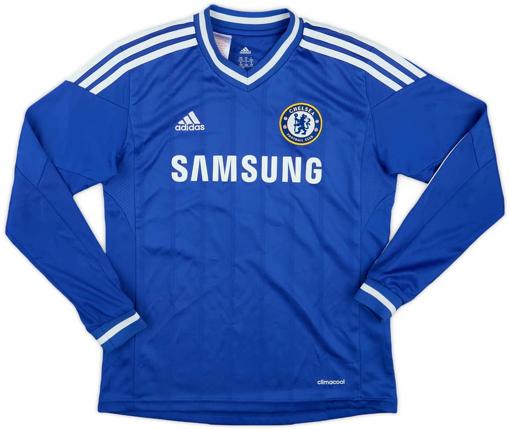 2013-14 Chelsea Home L/S Shirt - 6/10 - (M.Boys)