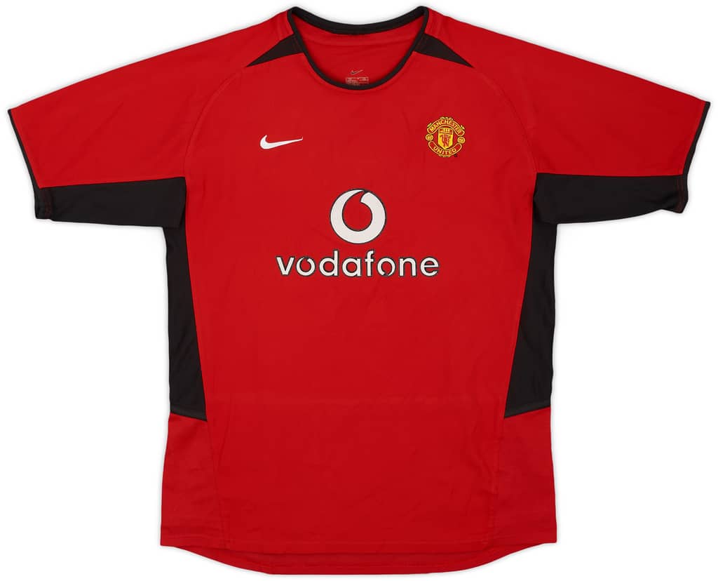 2002-04 Manchester United Home Shirt - 8/10 - (XL.Boys)