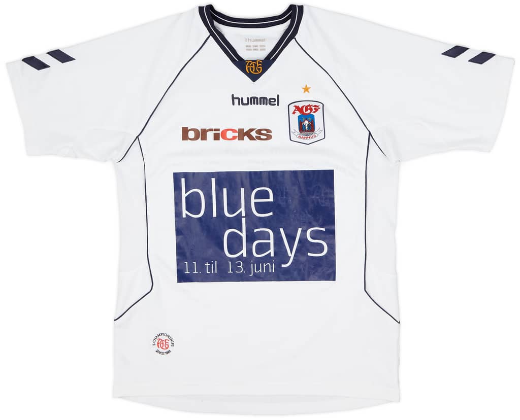 2007-09 AGF Aaarhus Home Shirt - 8/10 - (L)