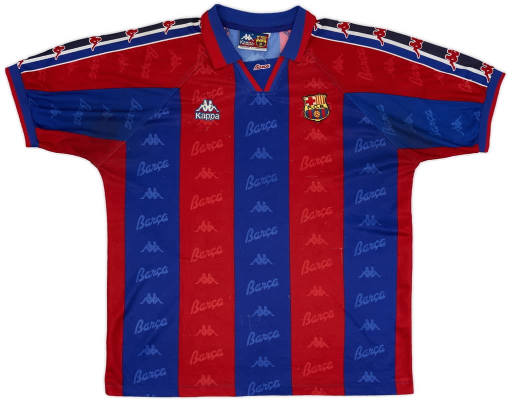 1995-97 Barcelona Home Shirt - 7/10 - (XL)
