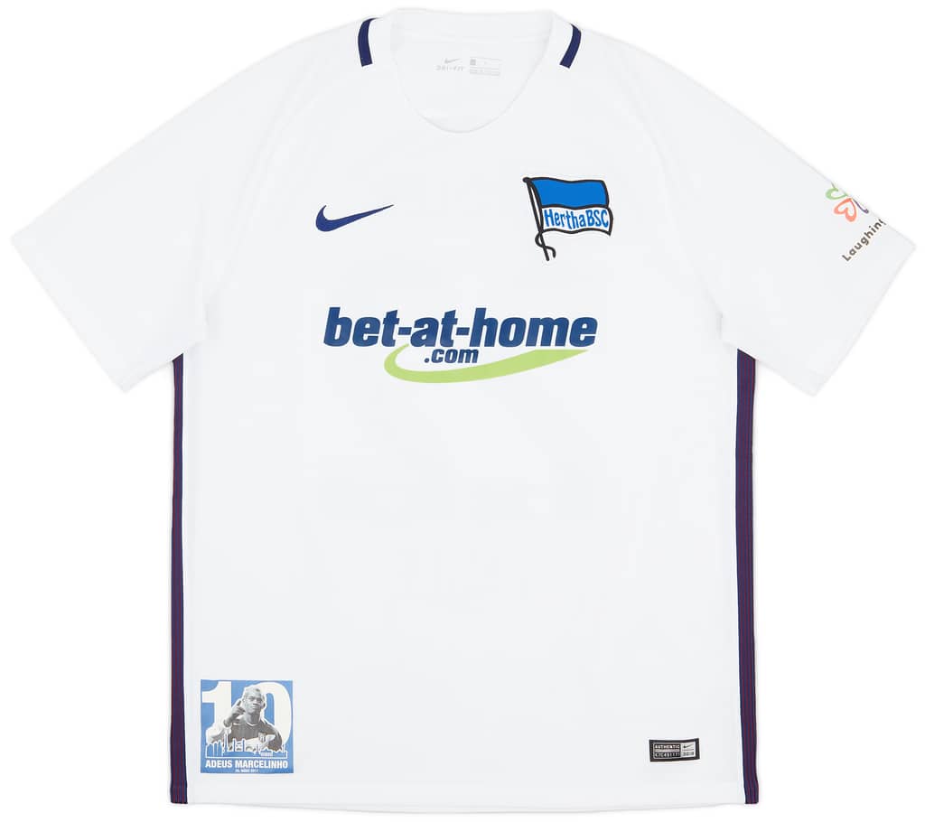 2016-17 Hertha Berlin Match Worn 'Adeus Marcelinho' Away Shirt Paule #22