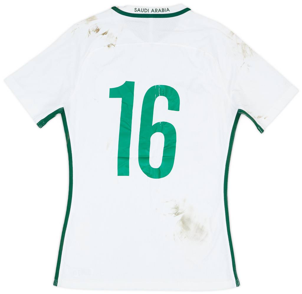 2017-18 Saudi Arabia Match Worn Home Shirt #16