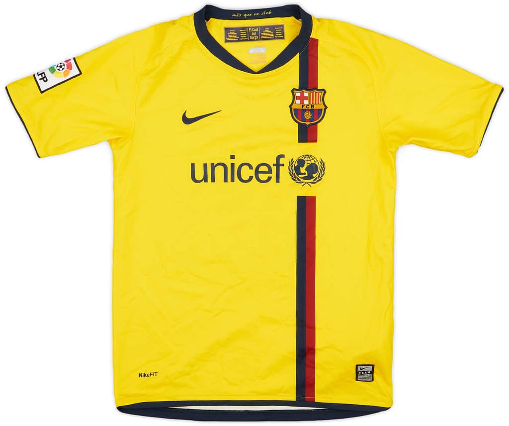 2008-10 Barcelona Away Shirt - 7/10 - (L.Boys)