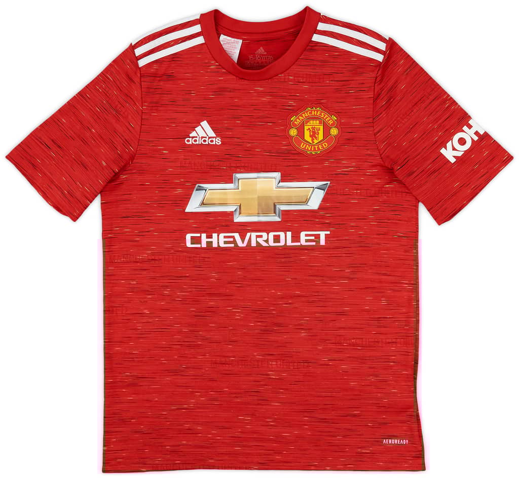 2020-21 Manchester United Home Shirt - 10/10 - (XL.Boys)