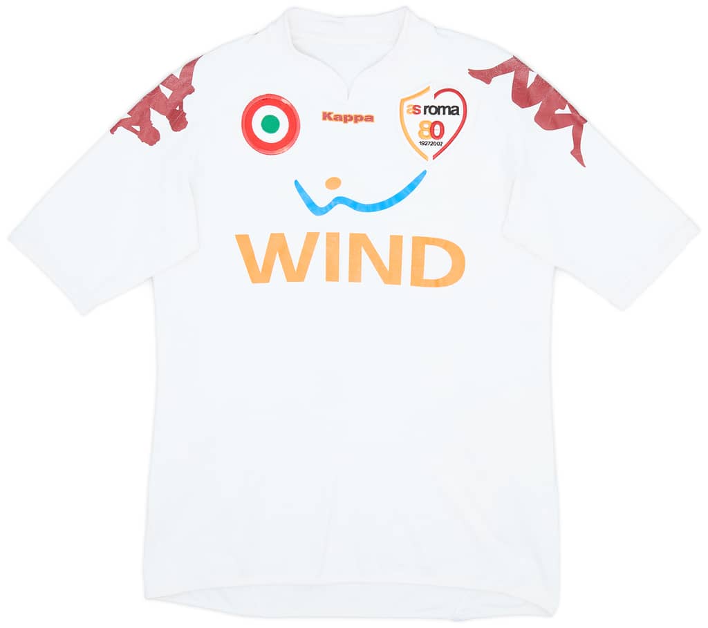 2007-08 Roma Away Shirt Juan #4 - 6/10 - (M)