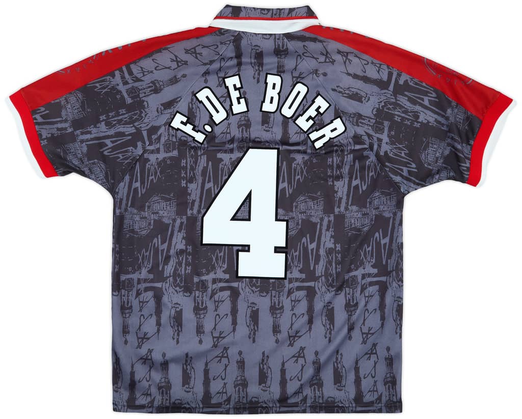 1996-97 Ajax Away Shirt F.De Boer #4 - 9/10 - (L)