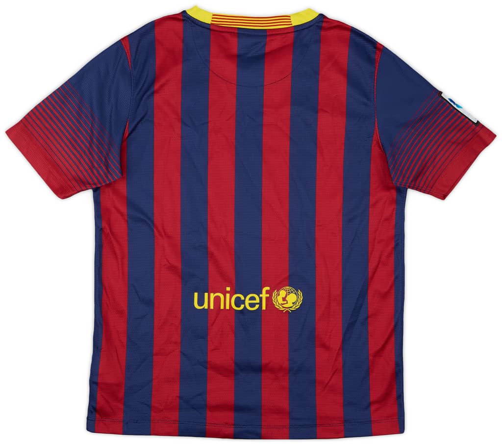 2013-14 Barcelona Home Shirt - 9/10 - (L.Boys)