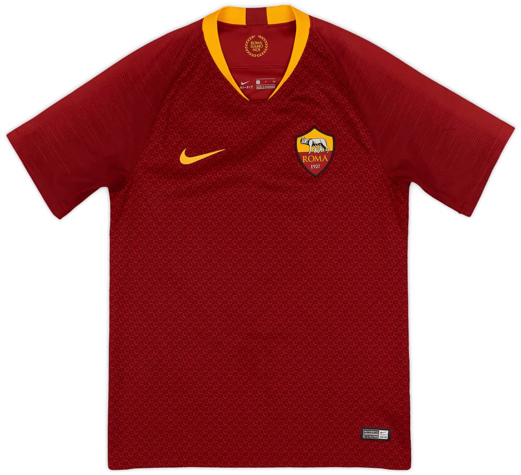 2018-19 Roma Home Shirt De Rossi #16 - 10/10 - (S)