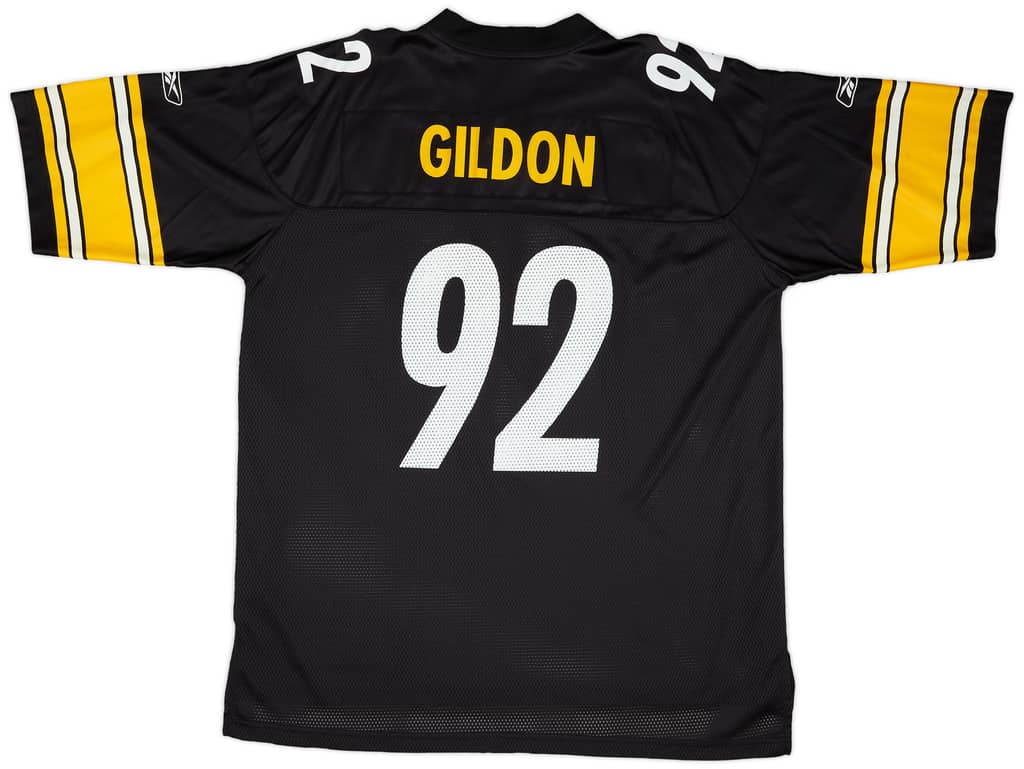 2003 Pittsburgh Steelers Gildon #92 Reebok On Field Home Jersey (Very Good) XL