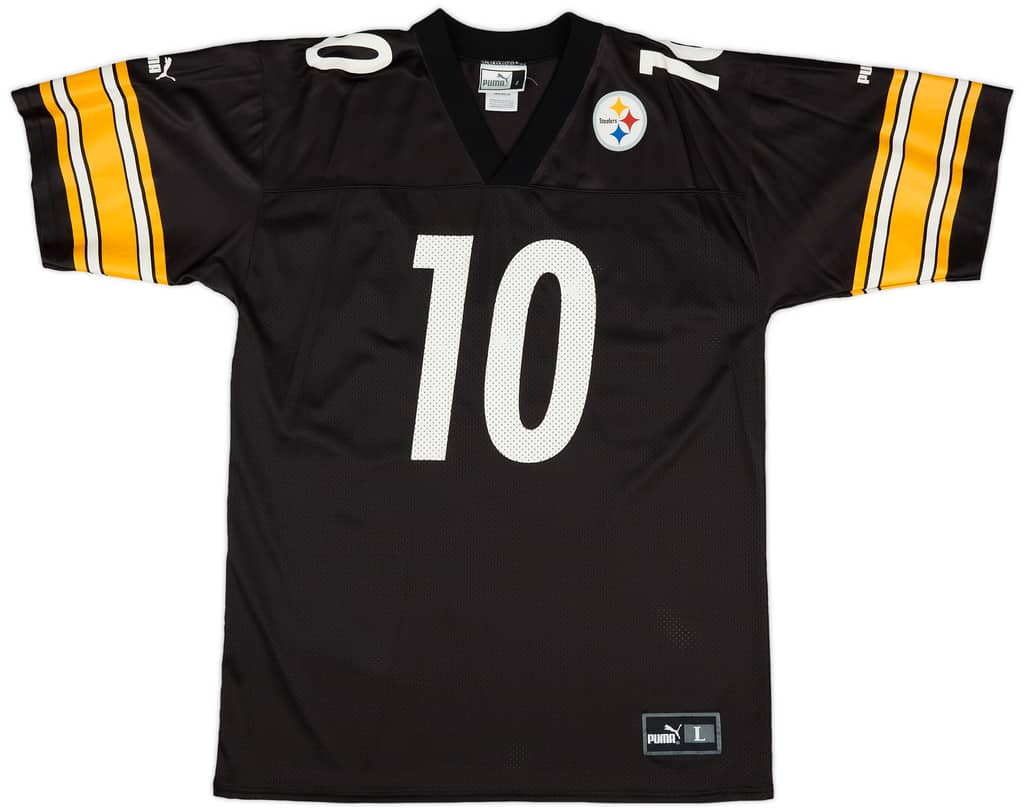 1997-00 Pittsburgh Steelers Stewart #10 Puma Home Jersey (Excellent) L