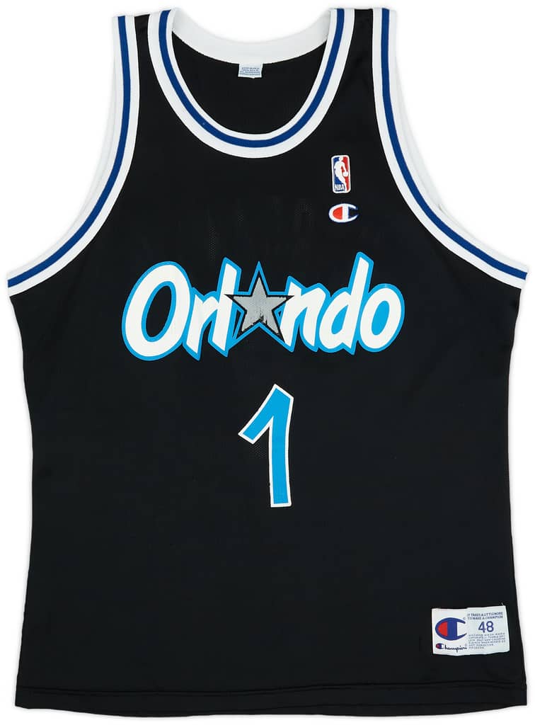 1995-98 Orlando Magic Hardaway #1 Champion Alternate Jersey (Very Good) XL