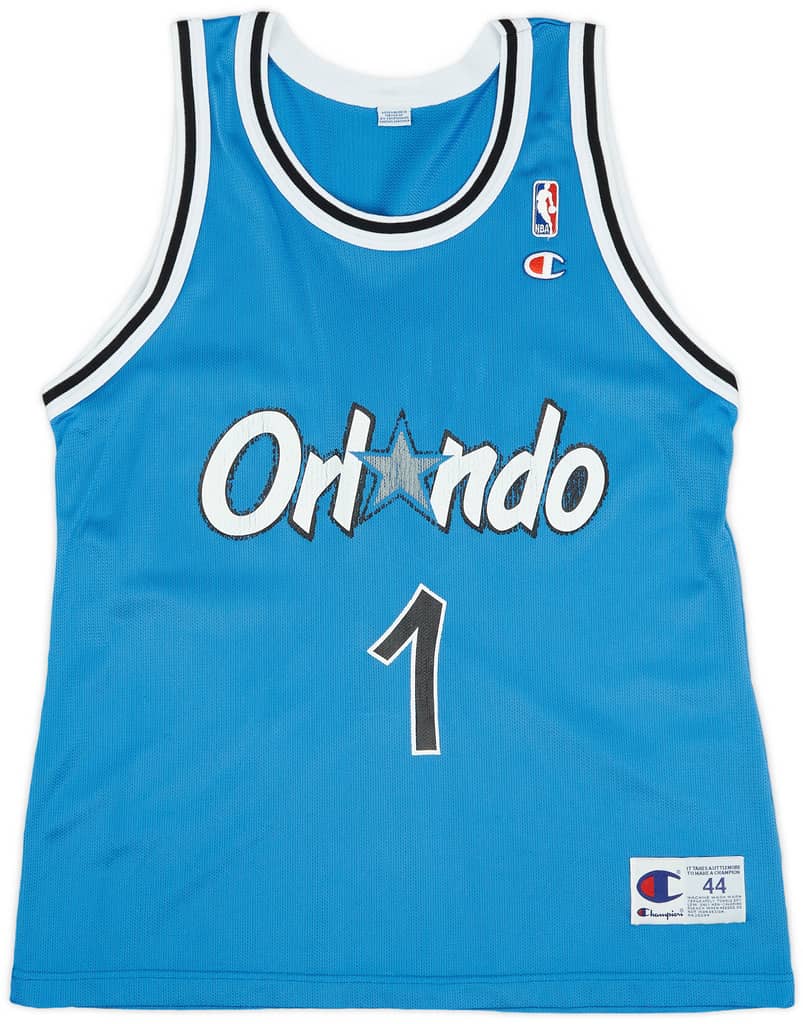 1995-98 Orlando Magic Hardaway #1 Champion Away Jersey (Good) L