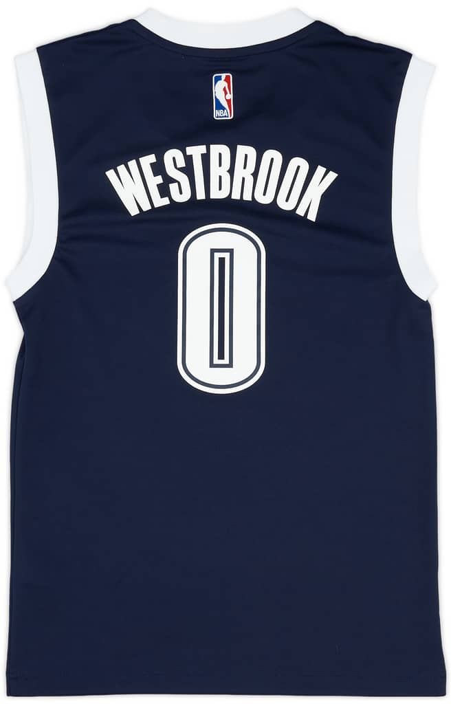 2014-16 Oklahoma City Thunder Westbrook #0 adidas Alternate Jersey (Excellent) XS