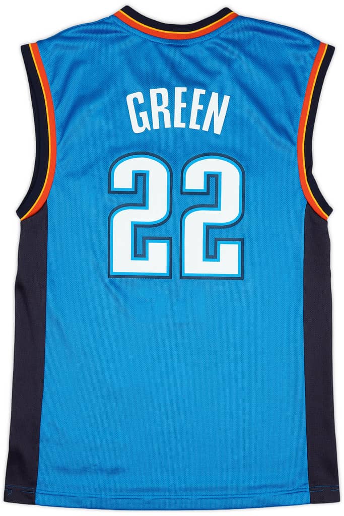 2008-10 Oklahoma City Thunder Green #22 adidas Away Jersey (Very Good) S