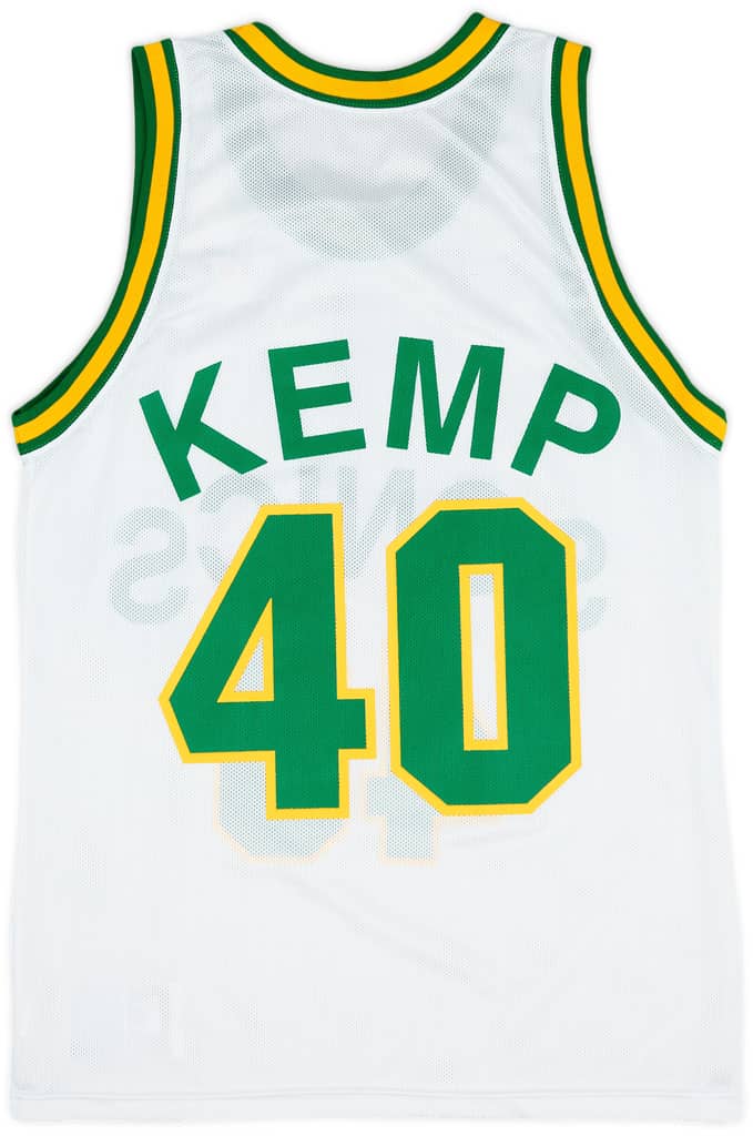 1991-95 Seattle SuperSonics Kemp #40 Champion Home Jersey (Mint) M