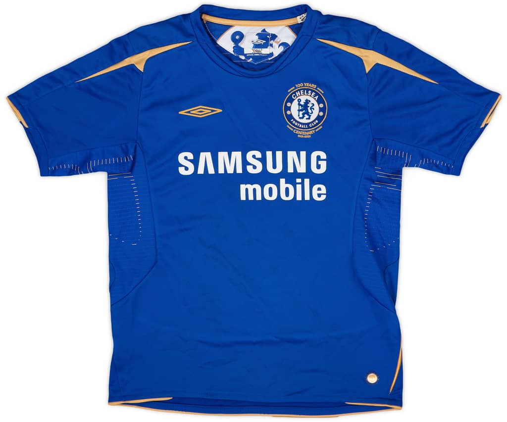 2005-06 Chelsea Centenary Home Shirt - 7/10 - (M.Boys)