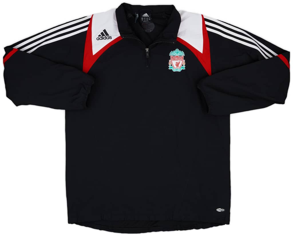 2007-08 Liverpool adidas 1/4 Zip Drill Top - 6/10 - (L)