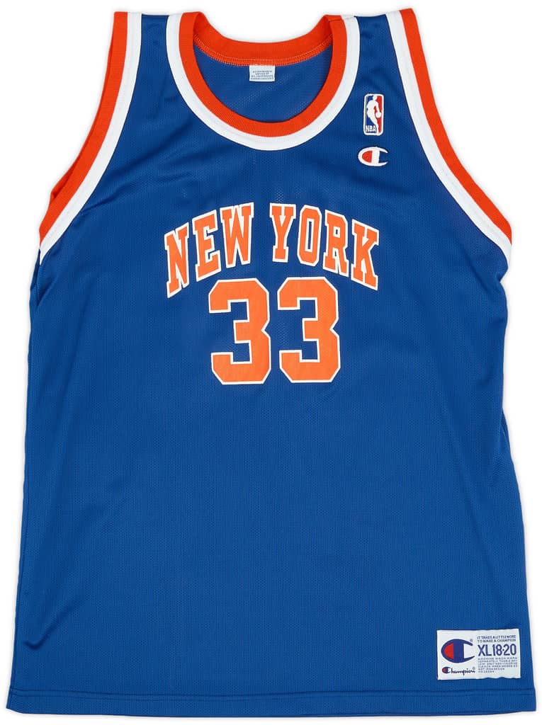 1995-97 New York Knicks Ewing #33 Champion Away Jersey (Very Good) XL.Kids