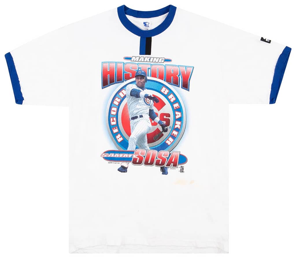 1998 Chicago Cubs Sammy Sosa Starter Tee L