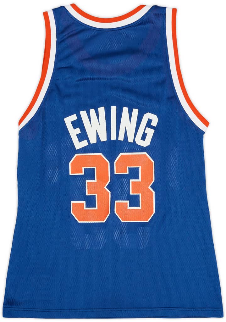 1991-95 New York Knicks Ewing #33 Champion Away Jersey (Very Good) S