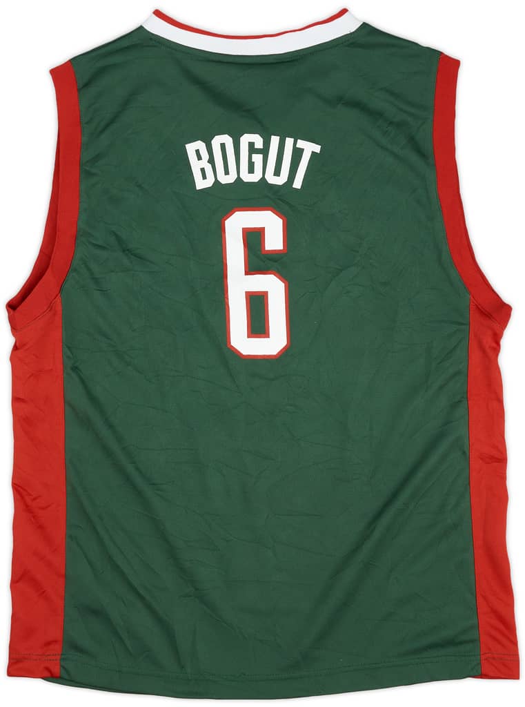 2010-12 Milwaukee Bucks Bogut #6 adidas Away Jersey (Excellent) XL.Kids