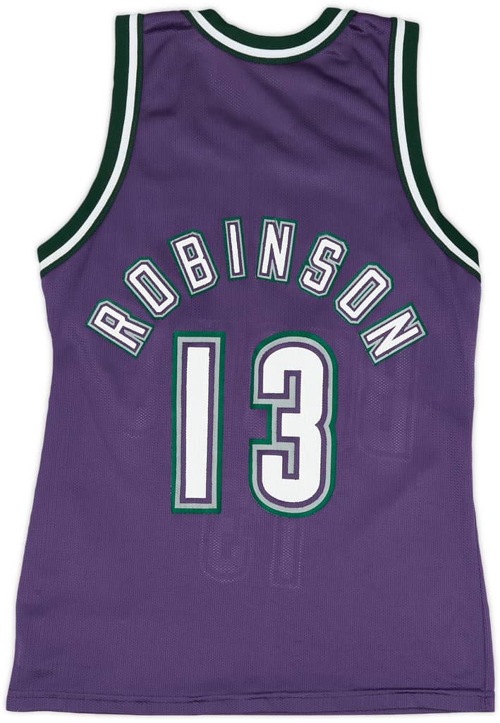 1994-95 Milwaukee Bucks Robinson #13 Champion Away Jersey (Very Good) S