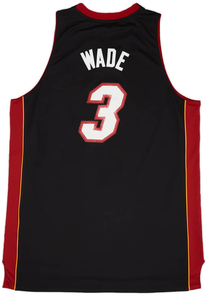 2010-12 Miami Heat Wade #3 adidas Swingman Away Jersey (Good) XXL