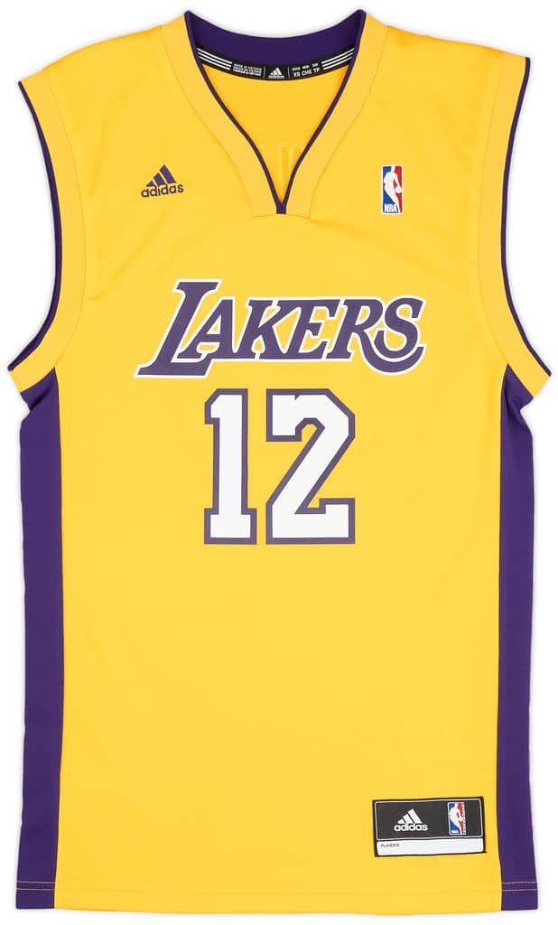 2012-13 LA Lakers Howard #12 adidas Home Jersey (Very Good) XS