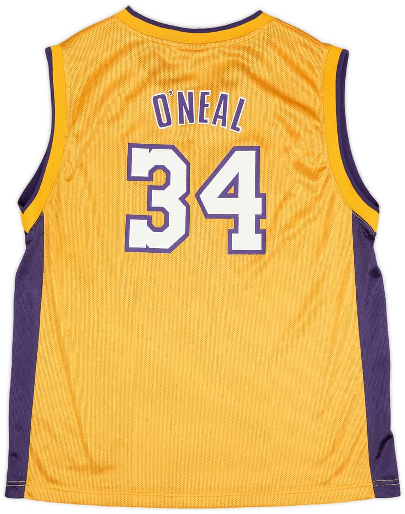 2002-04 LA Lakers O'Neal #34 Reebok Home Jersey (Excellent) XL.Kids