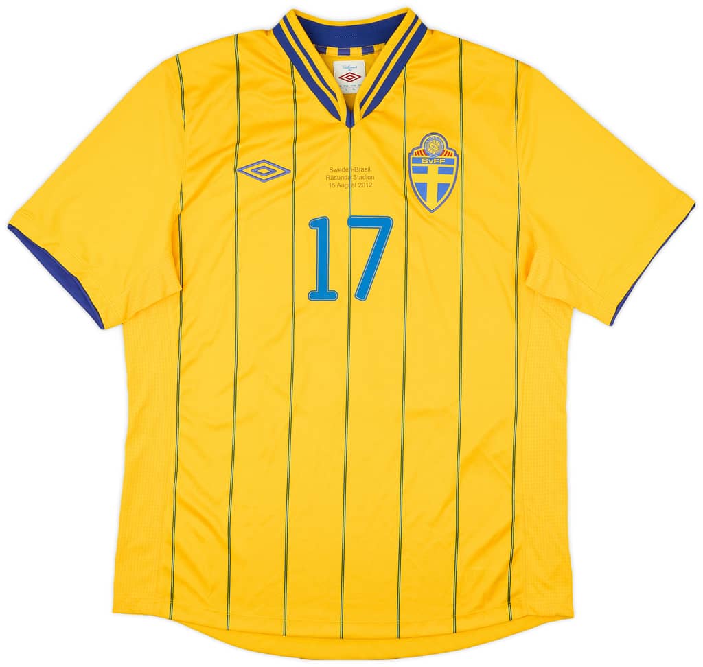 2012 Sweden Match Issue Home Shirt Gerndt #17