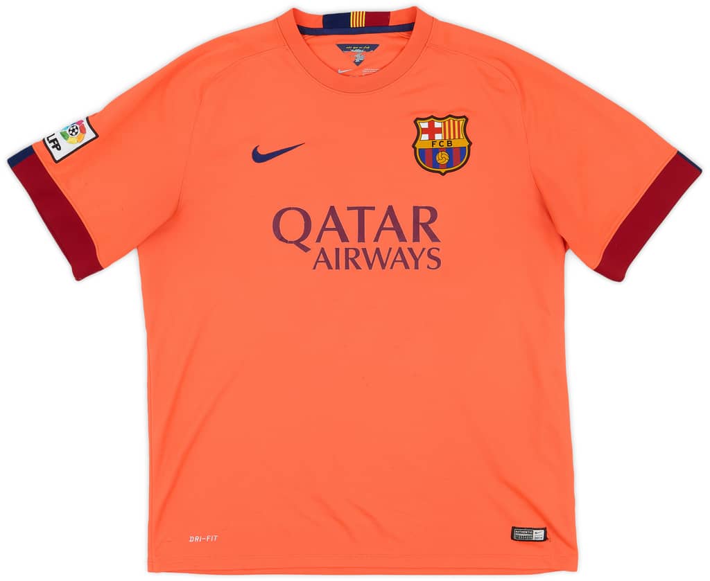 2014-15 Barcelona Away Shirt Messi #10 - 5/10 - (XL)