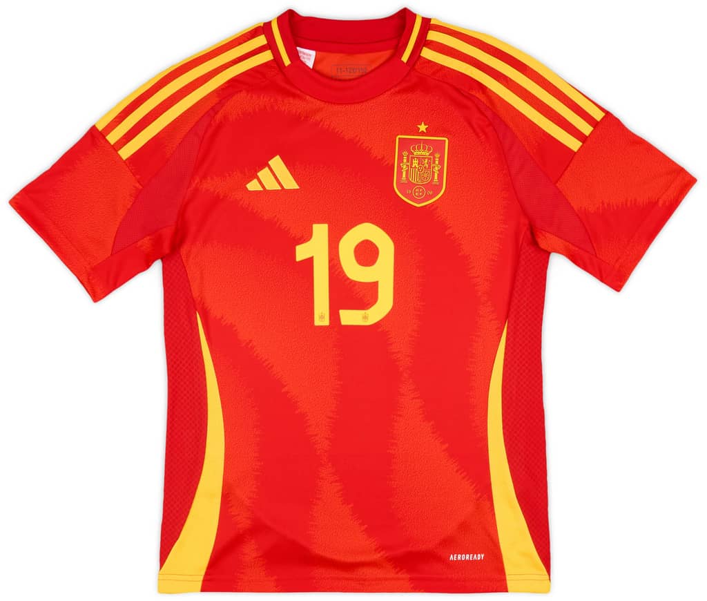 2024-25 Spain Home Shirt Lamine Yamal #19 (KIDS)