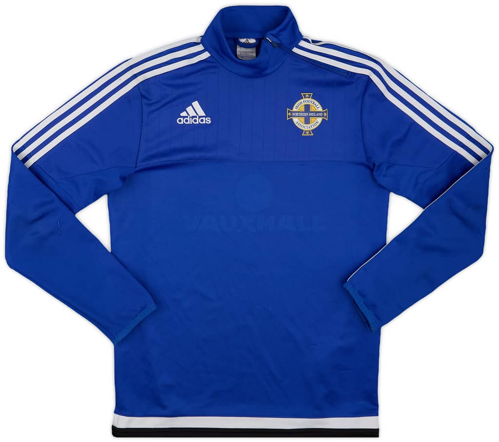 2015-16 Northern Ireland adidas 1/4 Zip Drill Top - 6/10 - (S)