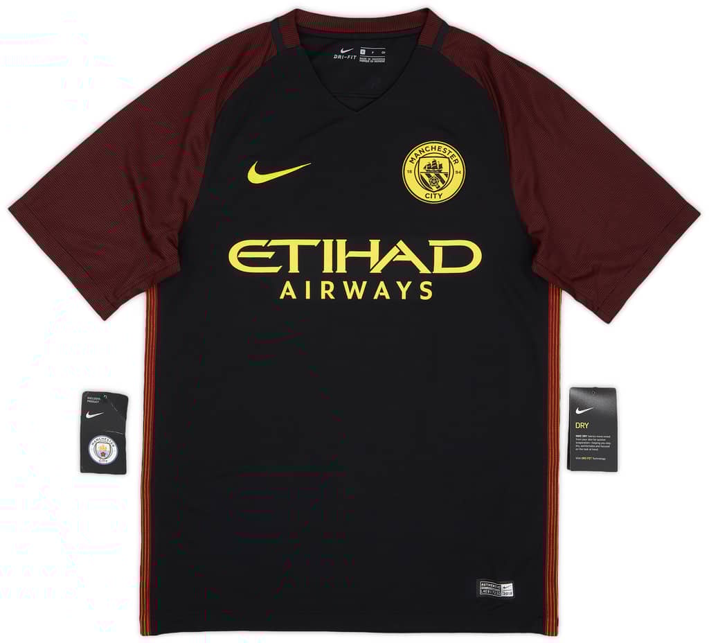 2016-17 Manchester City Away Shirt Kompany #4 (S)