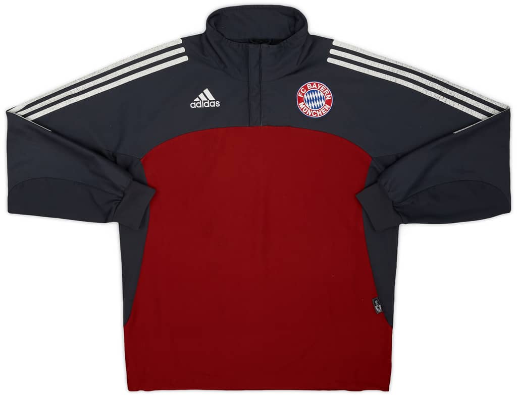 2002-03 Bayern Munich adidas 1/4 Zip Drill Top - 5/10 - (M/L)