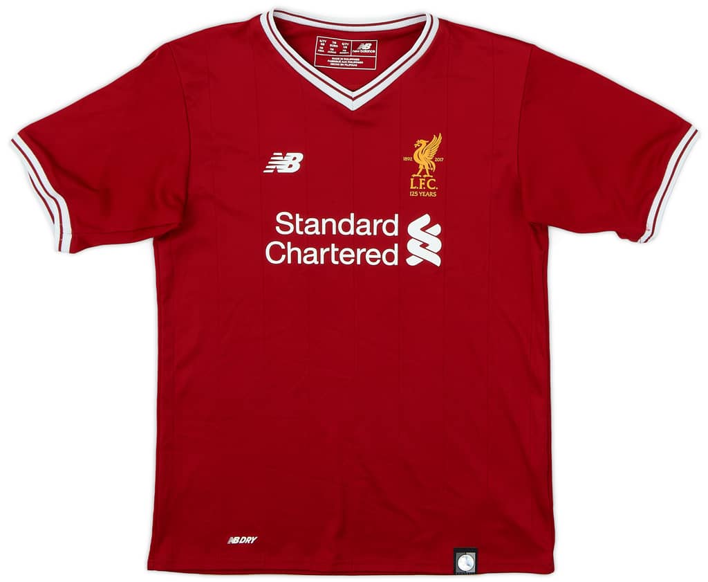 2017-18 Liverpool 125 Years Home Shirt - 9/10 - (XS.Boys)