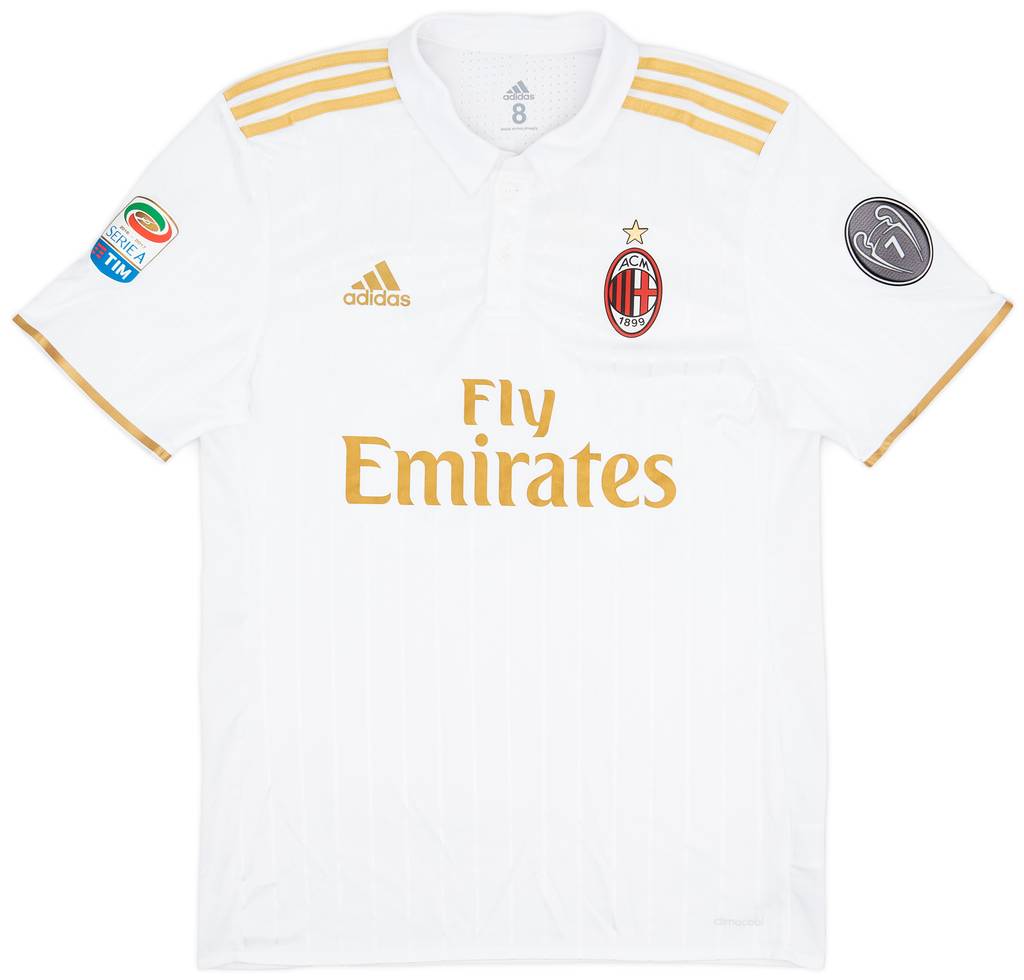 2016-17 AC Milan Match Issue Away Shirt Locatelli #73