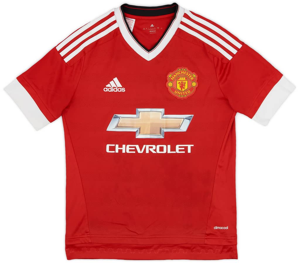 2015-16 Manchester United Home Shirt - 8/10 - (L.Boys)