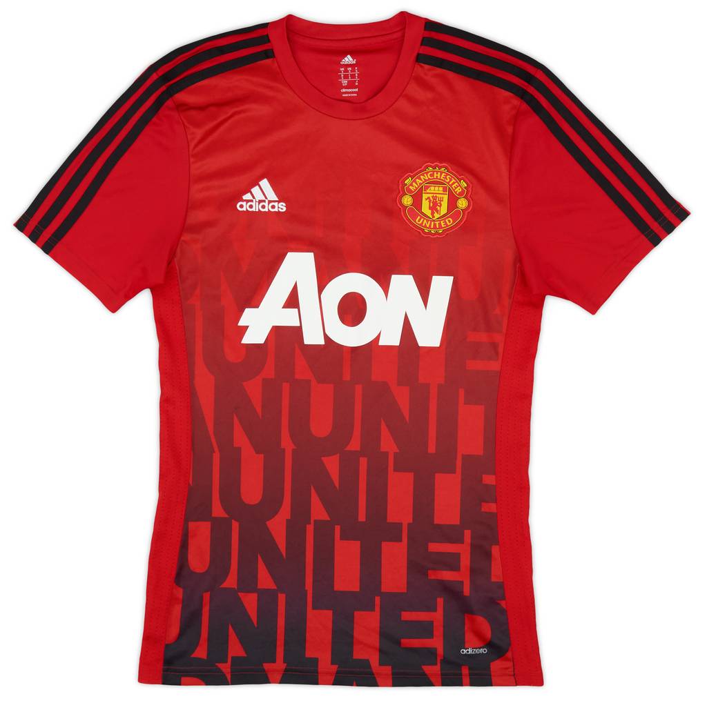 2015-16 Manchester United adidas Training Shirt - 9/10 - (S)