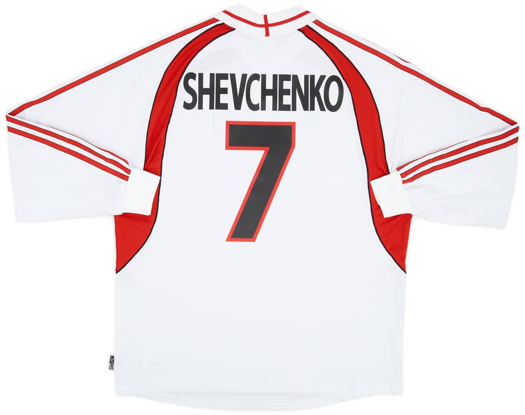 2000-02 AC Milan Away L/S Shirt Shevchenko #7 (XL)
