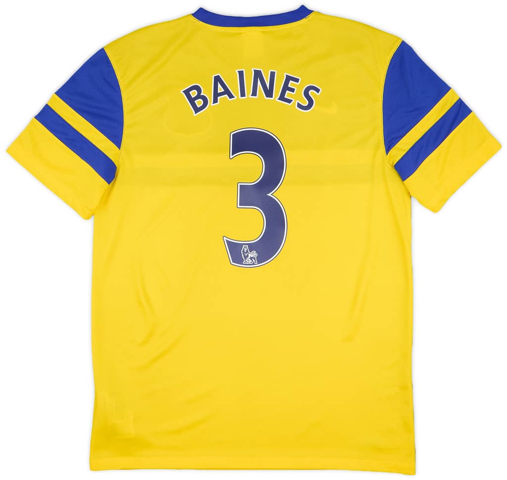 2013-14 Everton Away Shirt Baines #3 - 7/10 - (M)