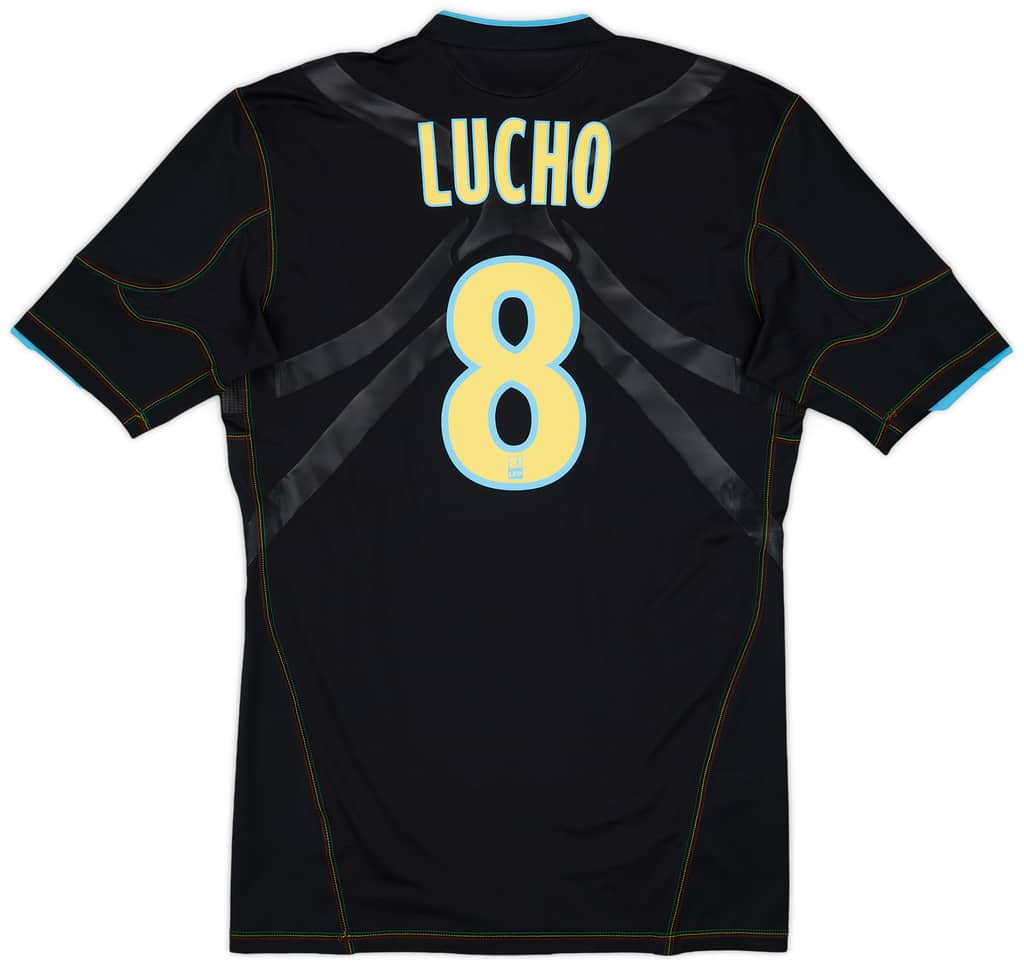 2010-11 Olympique Marseille Player Issue Techfit Third Shirt Lucho #8 - 8/10 - (XL)