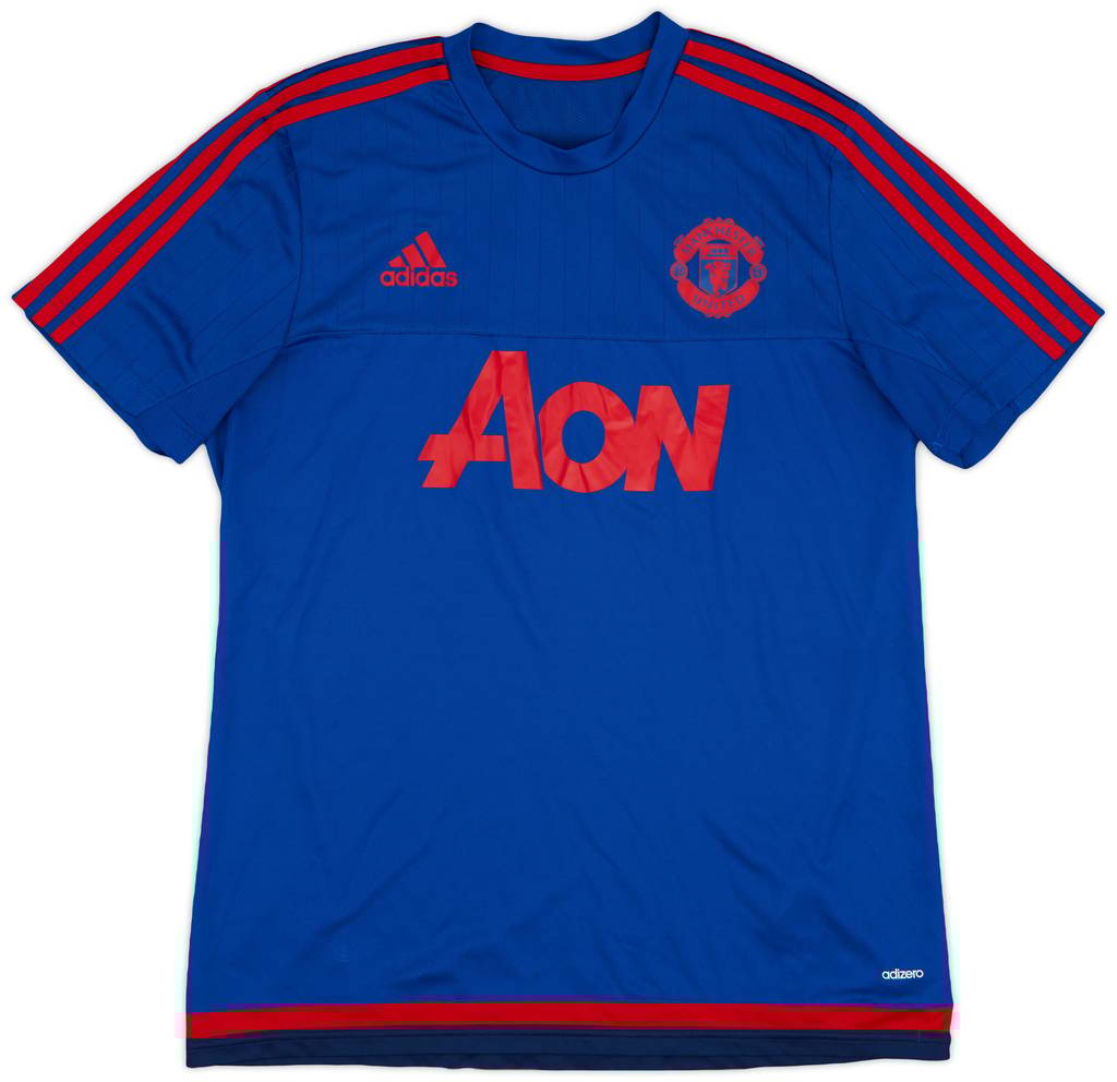 2015-16 Manchester United adidas Training Shirt - 9/10 - (L)