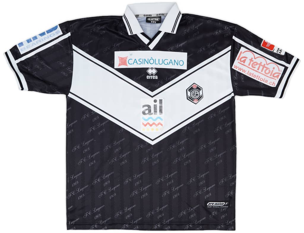 2004-05 AC Lugano Match Issue Away Shirt Angeretti #9