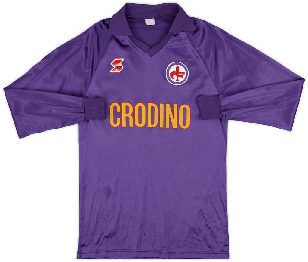 1987-89 Fiorentina Home L/S Shirt - 7/10 - (M)