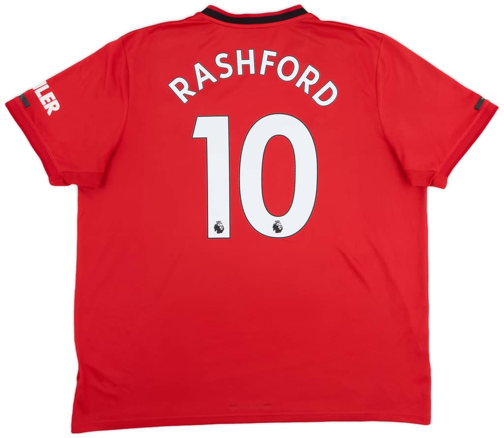 2019-20 Manchester United Home Shirt Rashford #10 - 6/10 - (XXL)
