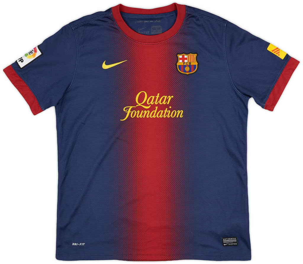 2012-13 Barcelona Home Shirt - 8/10 - (XL.Boys)