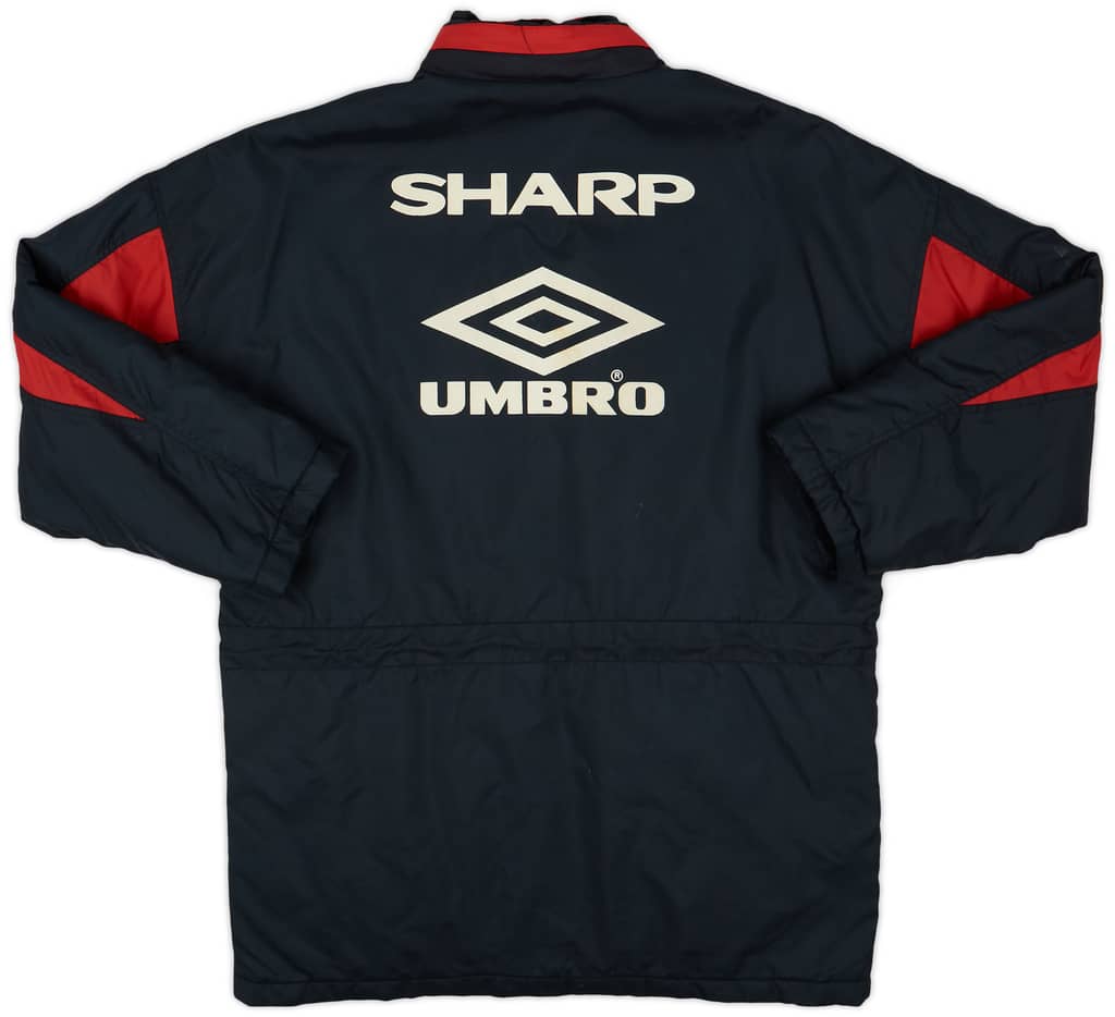 1992-93 Manchester United Umbro Padded Bench Coat - 7/10 - (L)